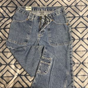 Lee Dungarees-Low Rise Flare-Size 5